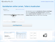 Tablet Screenshot of meinekartei.ch